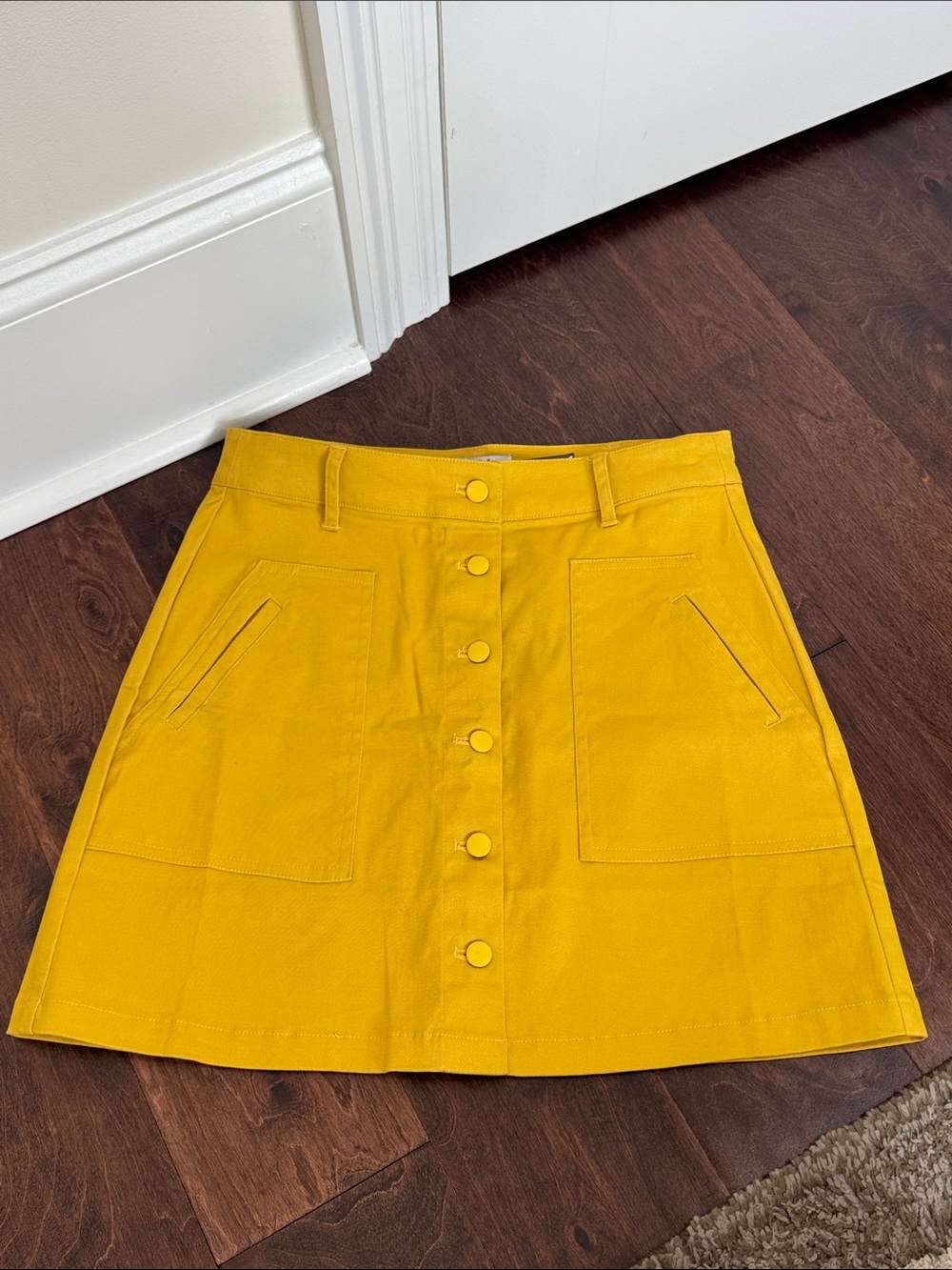 NEW Women’s Hippie Skirt Button-Up Golden Yellow LSU, size Medium